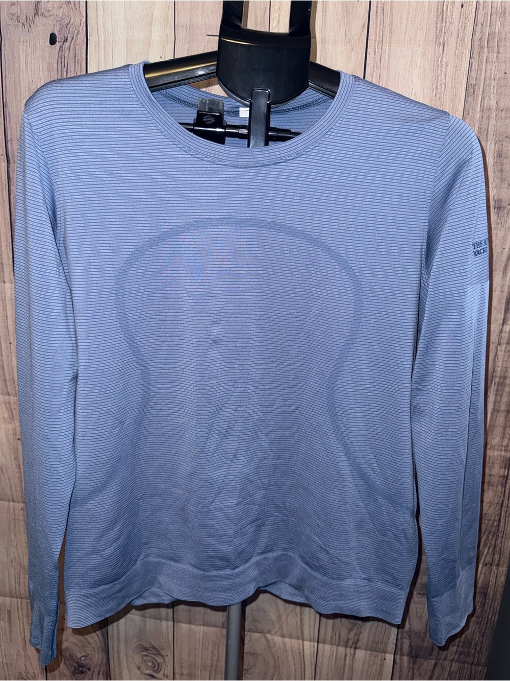 Lululemon Swiftly Tech LS Crew Size 10 Ritz Carlton Yacht Collection Blue
